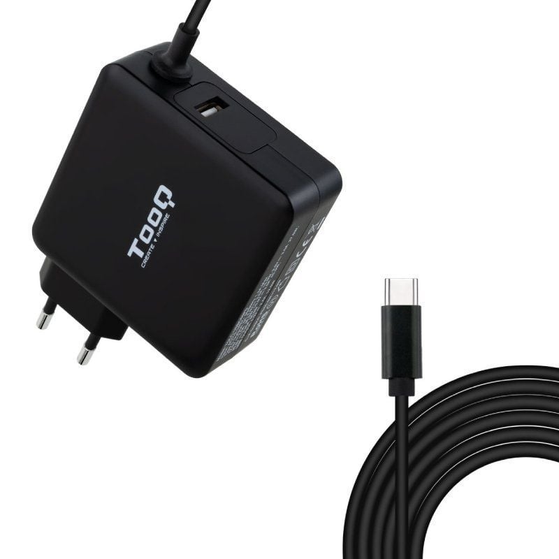 Carregador para Computador Portátil Tooq Tqlc-usbc65pd USB Tipo C / 65W / Automático / Tensão 5-20v