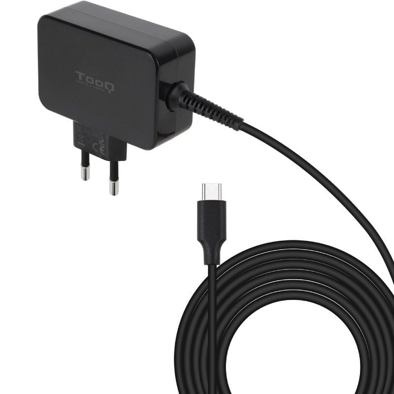 Carregador Gan para Portátil Tooq Tqlc-usbcgan45pd USB Tipo C / 45W / Automático / Tensão 5-20v