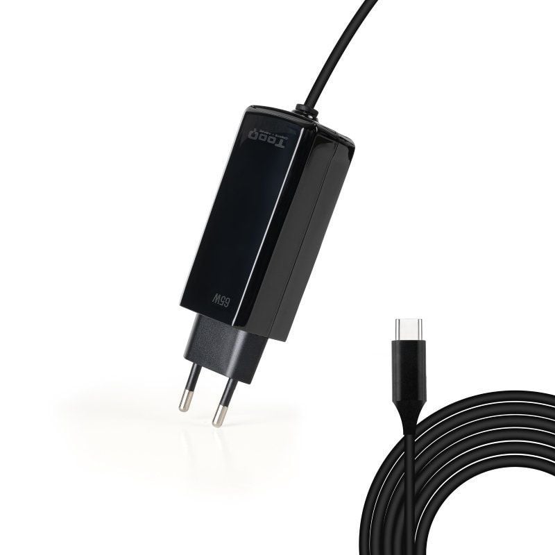 Tooq Tqlc-usbcgan65pd-c USB Tipo C / 65W / Automático / Tensão 5-20v Gan Carregador para Computador…
