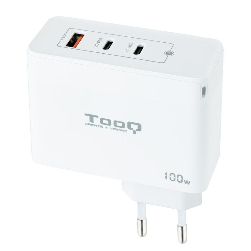 Tooq Tqwc-ganqc2pd100w / 2xusb Tipo C / 1xusb / 100W Carregador de Parede Gan Tooq Tqwc-ganqc2pd100…