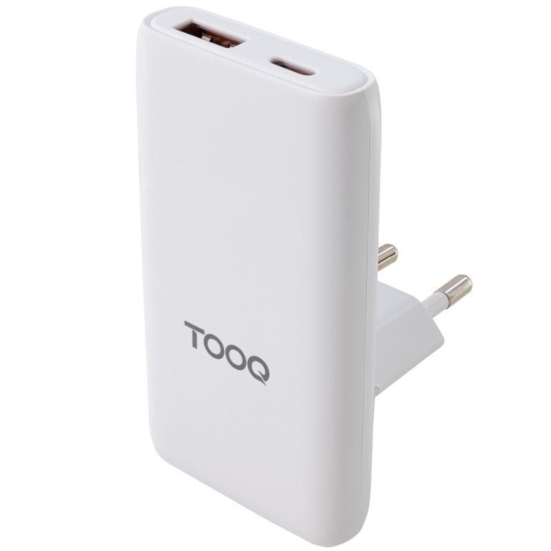 Carregador de Parede Universal de Viagem Tooq Gan Tqwc-gansl65w1a1c / 1xusb Type-c / 1xusb / 65W