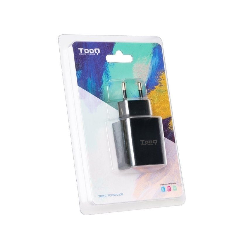 Carregador de Parede Tooq Tqwc-pdusbc20b / 1xusb Type-c / 20W