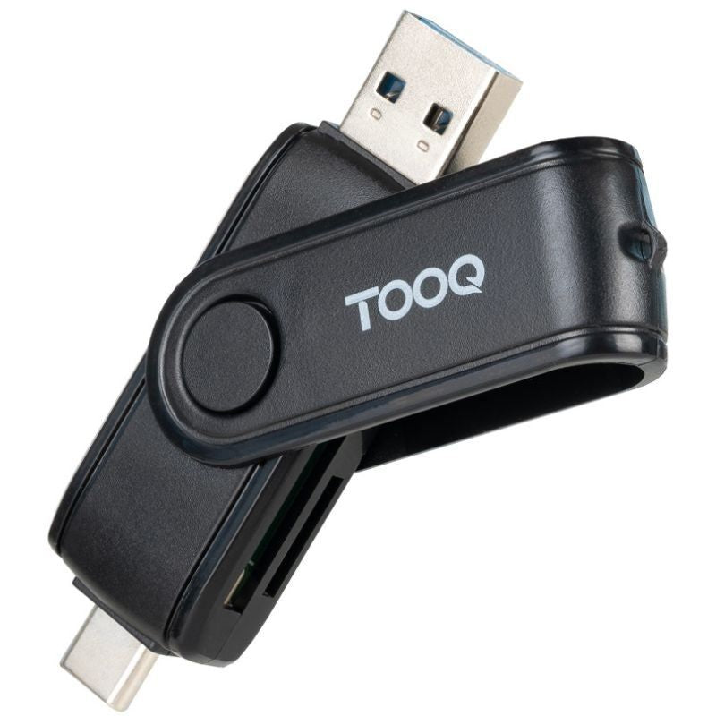 Leitor de Cartões Externo Tooq Tqr-3003b / USB 2.0 e USB Tipo C