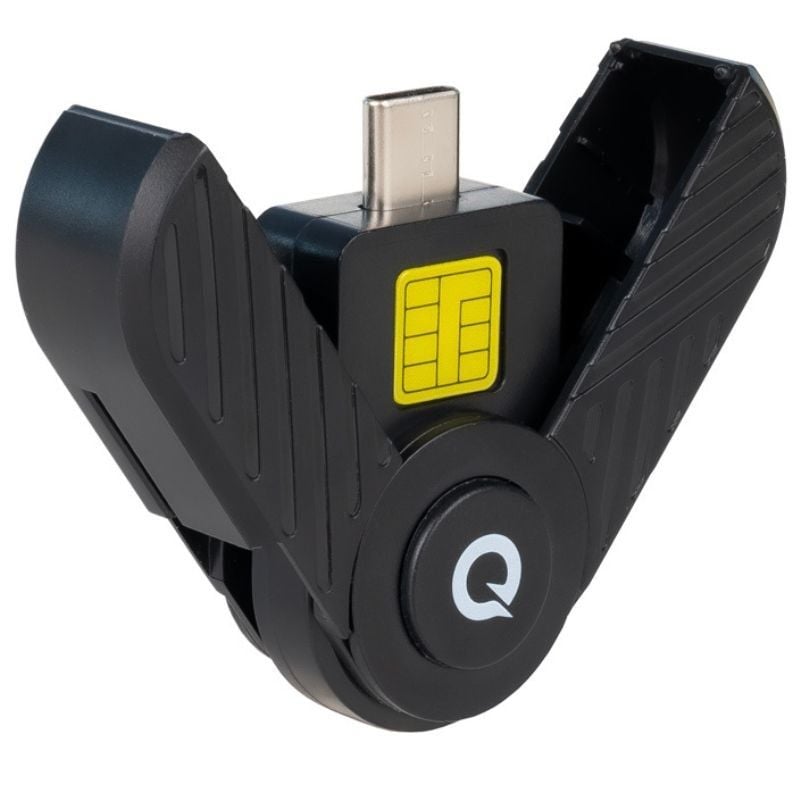 Tooq Tqr-3011b Leitor de Cartões e Cartões de Identificação / USB Type-c / Preto