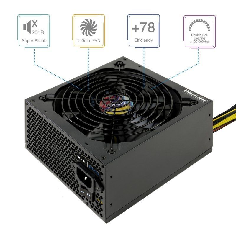 Fonte de Alimentação Tooq Tqapolo-750sp / 750W / Ventoinha 14cm