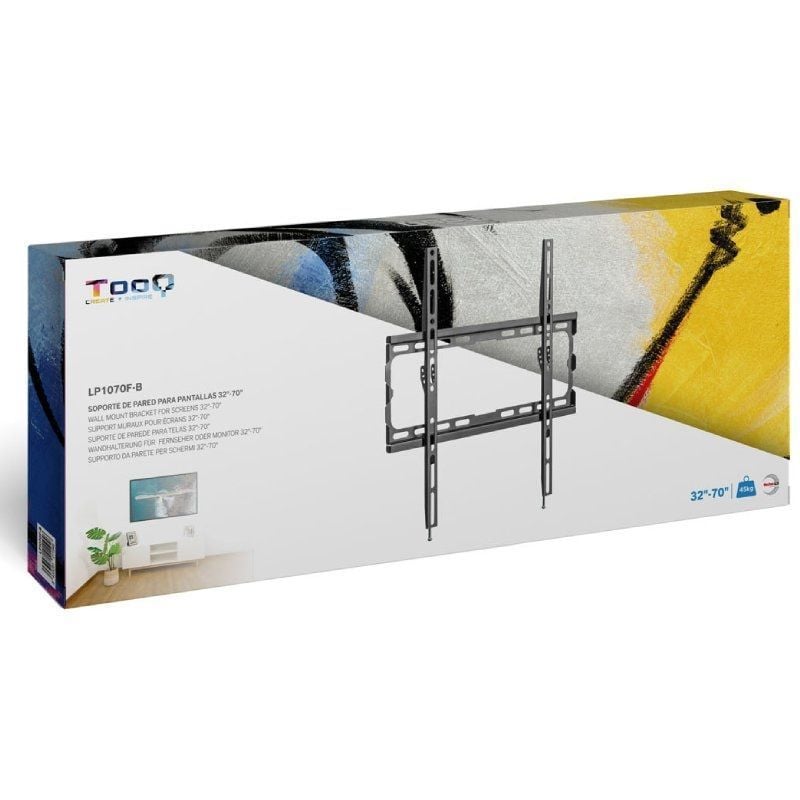 Suporte de Parede Fixo Tooq Lp1070f-b Tooq Lp1070f-b para Televisores de 32-70" / Até 45kg