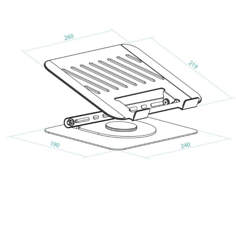 Tooq Ph-dafne-g Suporte para Computador Portátil / Tablet para Computador Portátil / Tablet Até 17".
