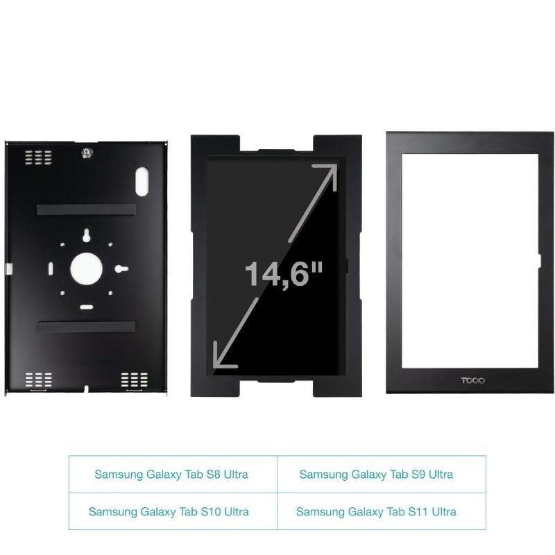 Tooq Tqatte2601-l-b Moldura Antirroubo para Tablet / Preto