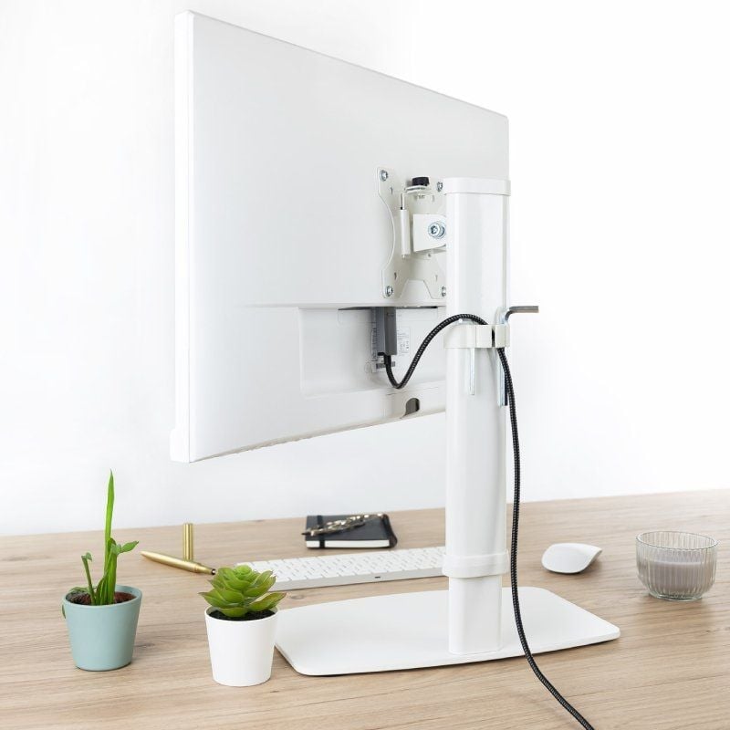 Tooq Db1127tn-w Suporte de Mesa para Monitor / Giratório / Inclinado / Até 6kg