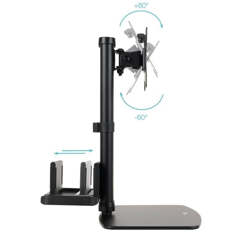 Tooq Db1128tn-b Suporte de Mesa para Monitor / Ajustável / Giratório / Inclinado / Até 6kg