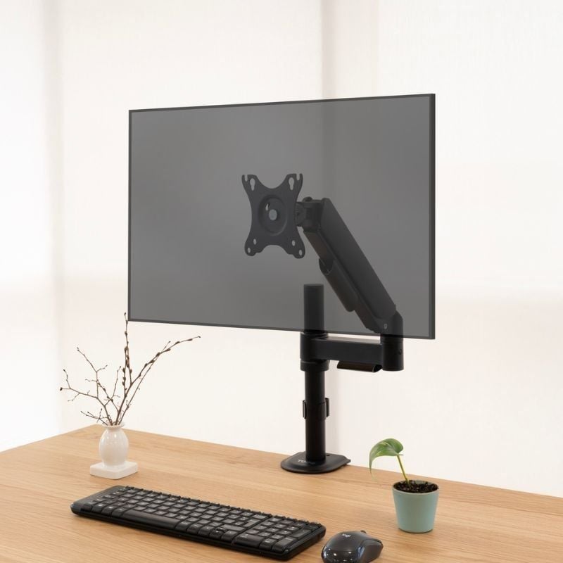 Tooq Db1532tnr-b Suporte de Mesa para Monitor / Giratório / Inclinado / Até 9kg