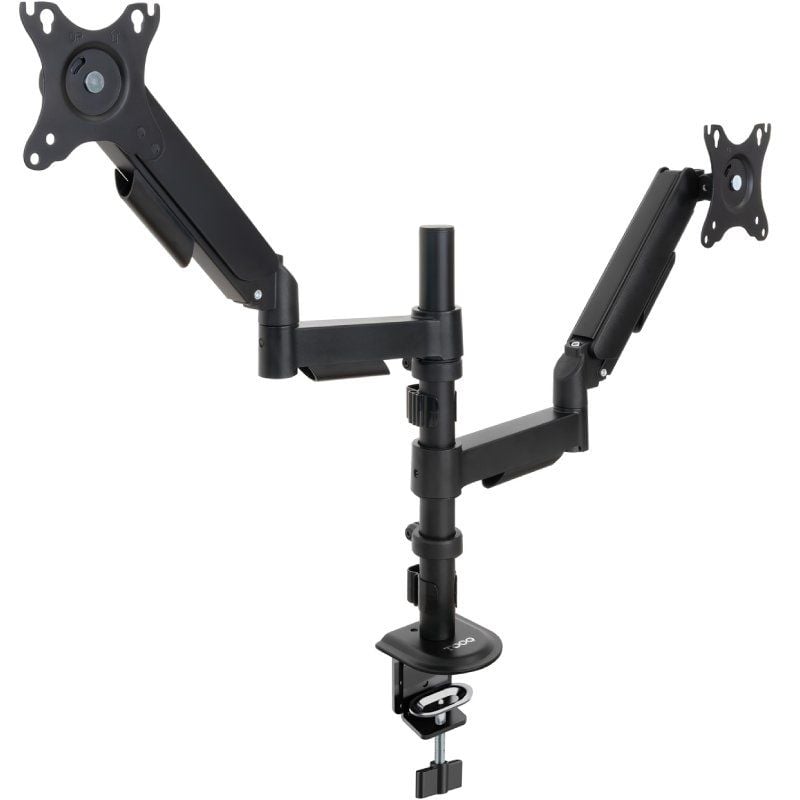 Suporte de Mesa Tooq Db1533tnr-b para 2 Monitores / Giratório / Inclinado / Até 9kg1