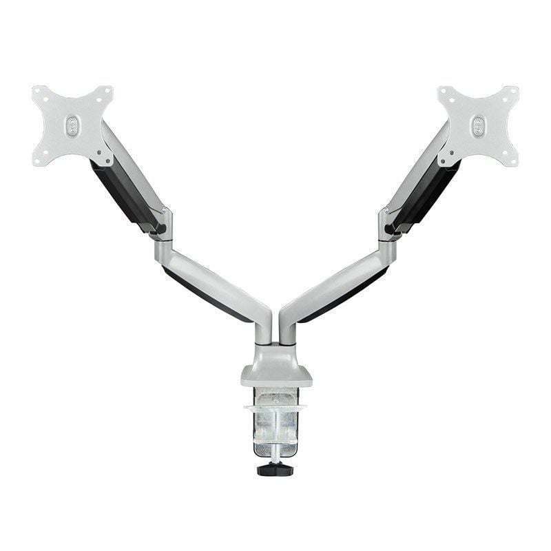 Suporte de Mesa Tooq Db3132tnr-s para 2 Monitores / Giratório / Inclinado / Até 9kg