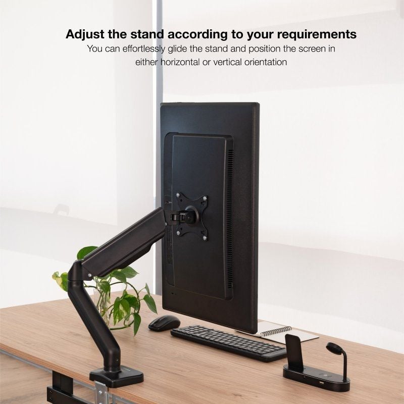 Tooq Db5032tnr-b Suporte de Mesa para Monitor / Giratório / Inclinado / Até 9kg