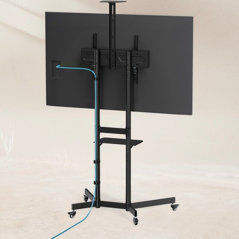 Tooq NEFERTITI Fs1151m-b Suporte de Chão Inclinável com Rodízios para Tvs 37-70" / Até 70kg