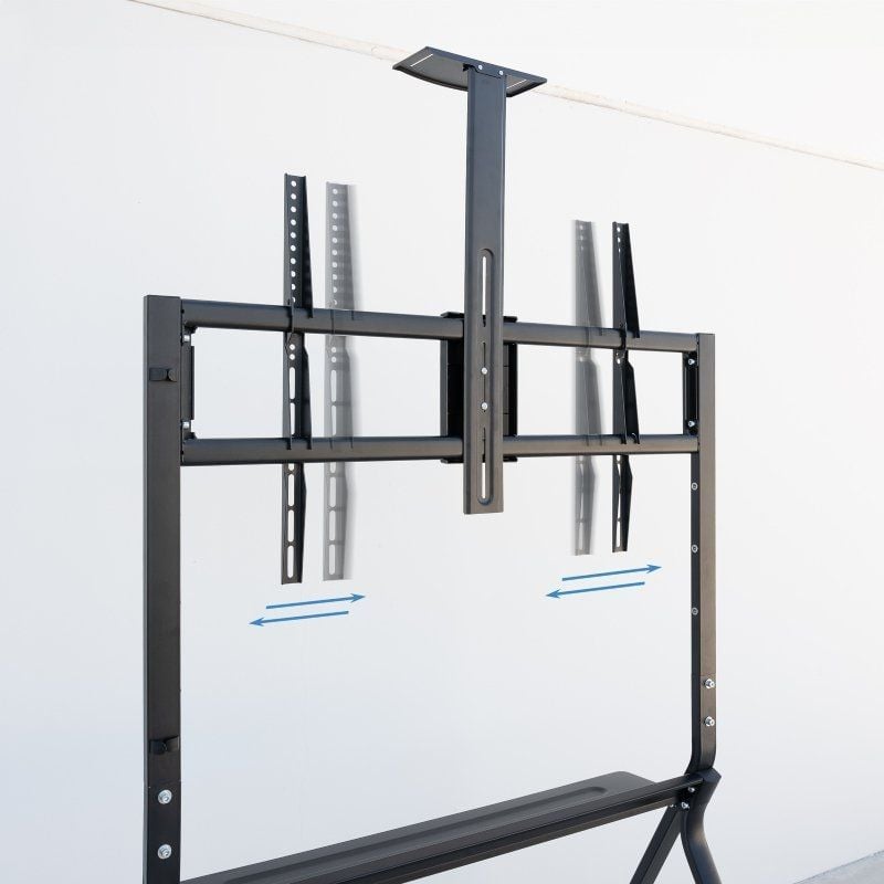 Suporte de Chão Tooq Fs20208m-b com Rodízios para Televisores de 55-100" / Até 120kg