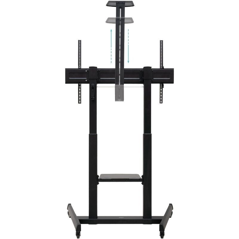 Suporte de Chão Inclinável Tooq Fs20406hm-b com Rodízios para Televisores de 60-100" / Até 120kg