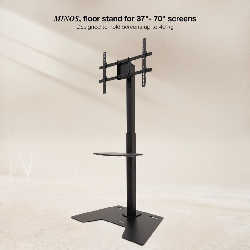 Tooq Fs2284m-b Suporte de Chão Giratório / Ajustável Tooq Fs2284m-b para TV 37-70" / Até 70kg