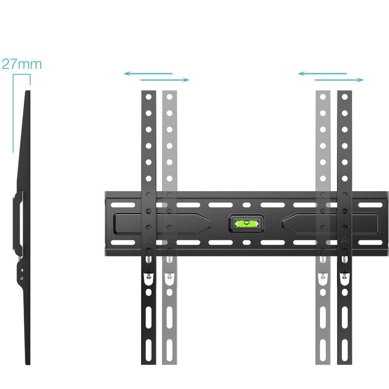 Suporte de Parede Fixo Tooq Lp1030f-b Tooq Lp1030f-b para Televisores de 32-75" / Até 45kg