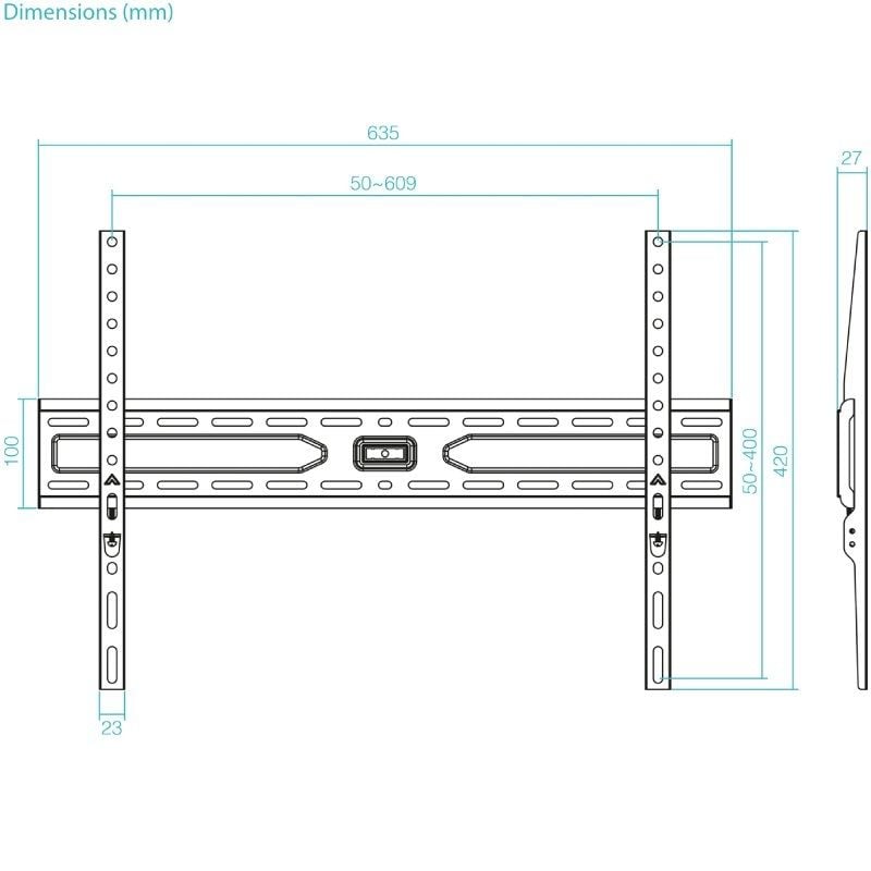 Tooq Lp1050f-b Suporte Fixo de Parede Tooq Lp1050f-b para TV 37-86" / Até 45kg