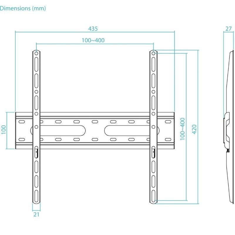 Tooq Lp1072f-b Suporte de Parede Fixo Tooq Lp1072f-b para Televisores de 32-70" / Até 45kg