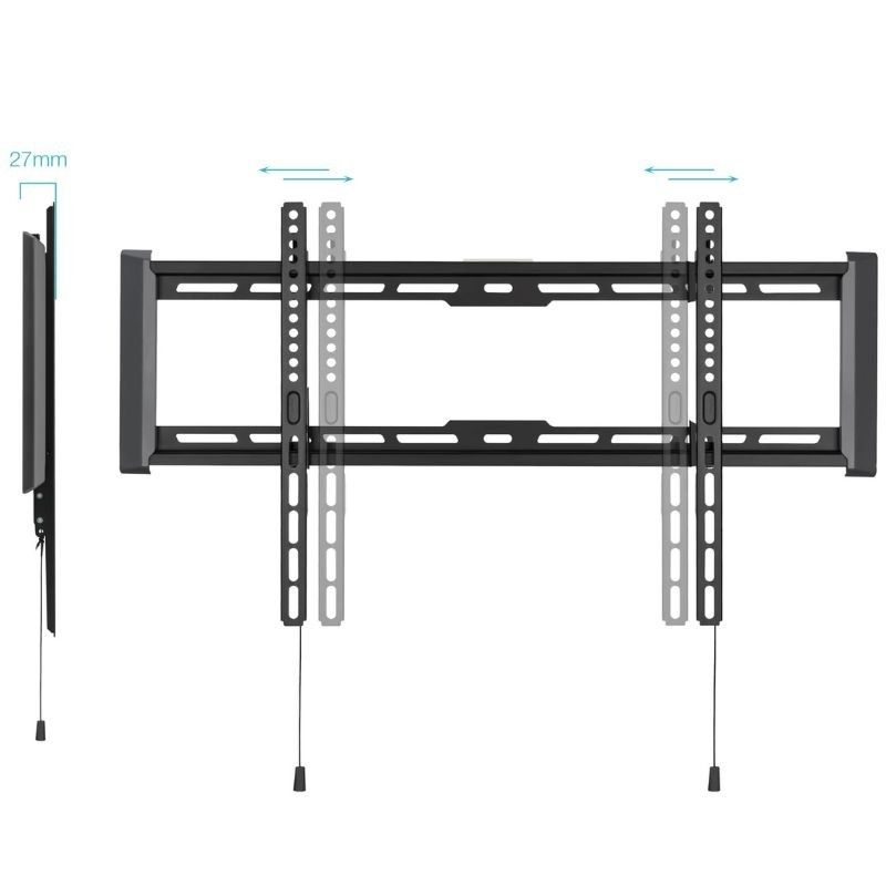 Suporte de Montagem Na Parede Tooq Lp1083f-b para Televisores de 37-80" / Até 75kg