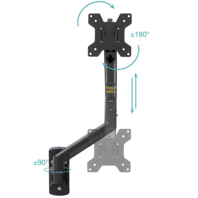 Tooq Lp1334tnr-b Suporte de Parede para Monitor / Giratório / Inclinado / Inclinado / Rotativo / At…