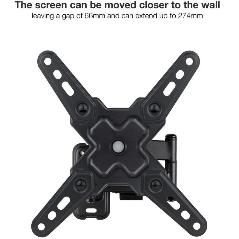 Tooq Lp1344tn-b Suporte de Parede Extensível / Giratório / Inclinável para TV 13-43" / Até 20kg
