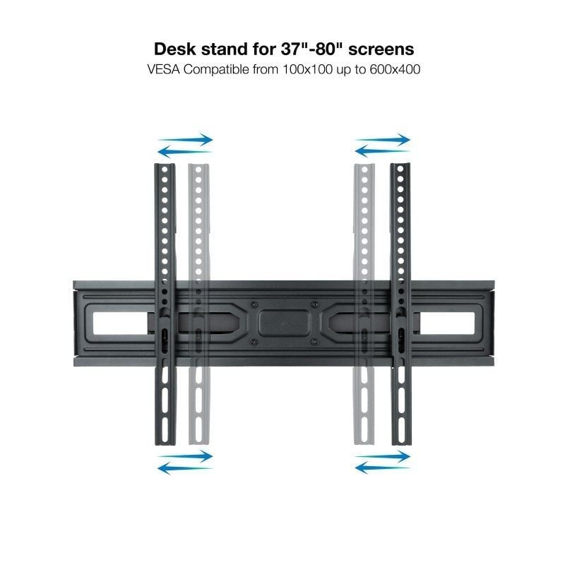 Suporte de Parede Tooq Lp7866tn-b Giratório / Inclinado / Nivelado para TV 37-80" / Até 40kg