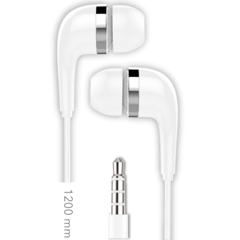 Auscultadores Intra-auriculares Tech One TEC2905 / com Microfone / Jack 3.5 / Branco