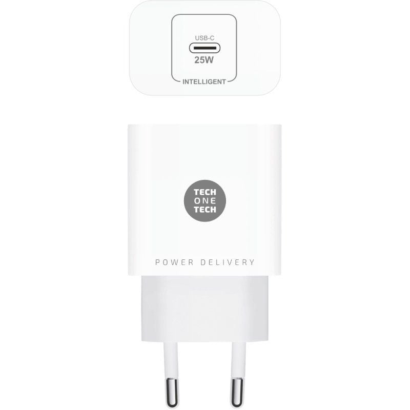 Carregador de Parede Tech One Tech TEC2264 / 1xusb Type-c / 25W / Branco