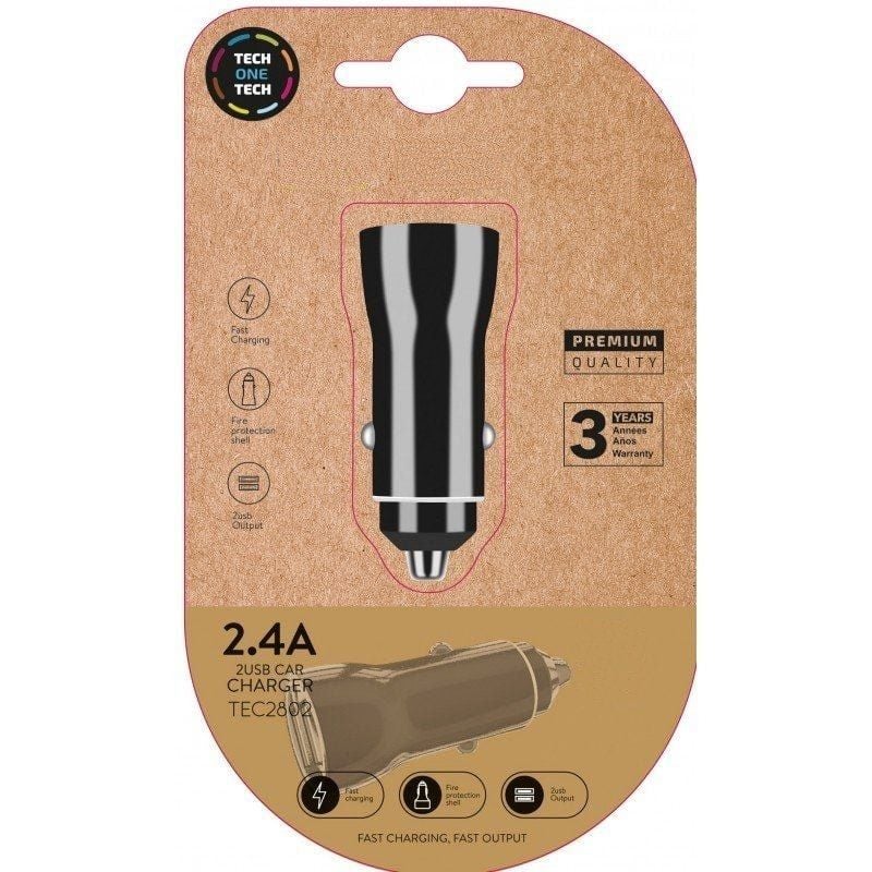 Carregador de Automóvel Tech One Tech TEC2802 / 2xusb / 12W