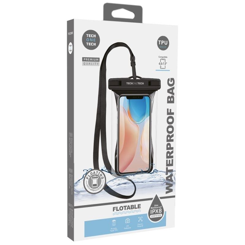 Capa Impermeável Universal para Smartphone Tech One Tech TEC2855 / Até 7,5