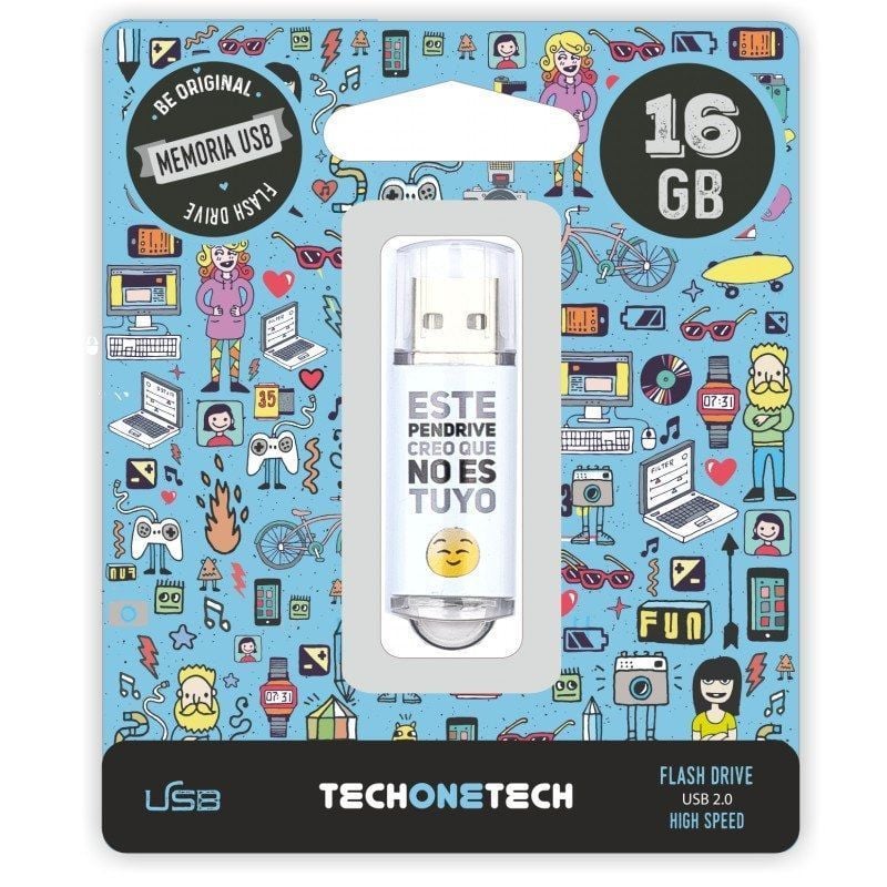 Unidade Flash USB 2.0 Tech One Tech No Es Tuyo 16GB