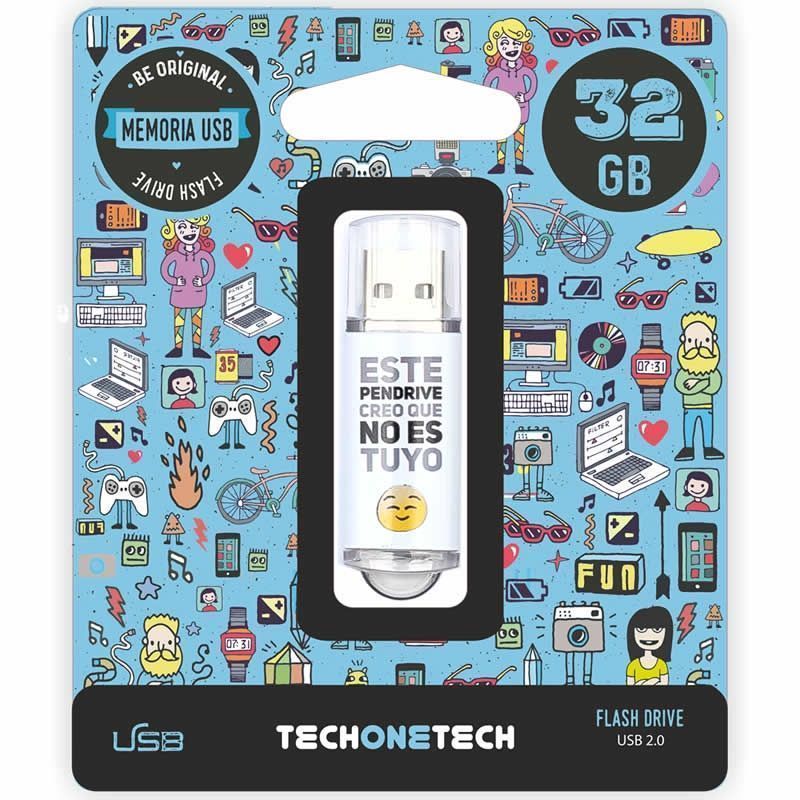 Unidade Flash Tech One Tech No Es Tuyo USB 2.0 de 32 GB