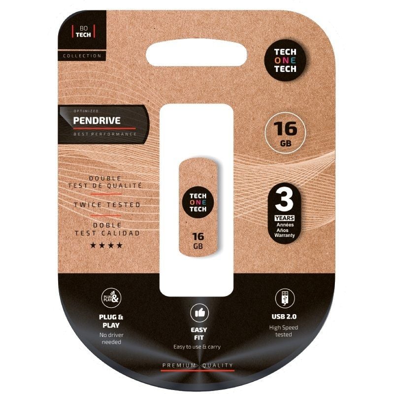 Unidade Flash USB 2.0 Tech One Tech Pro Smart Clip 16GB