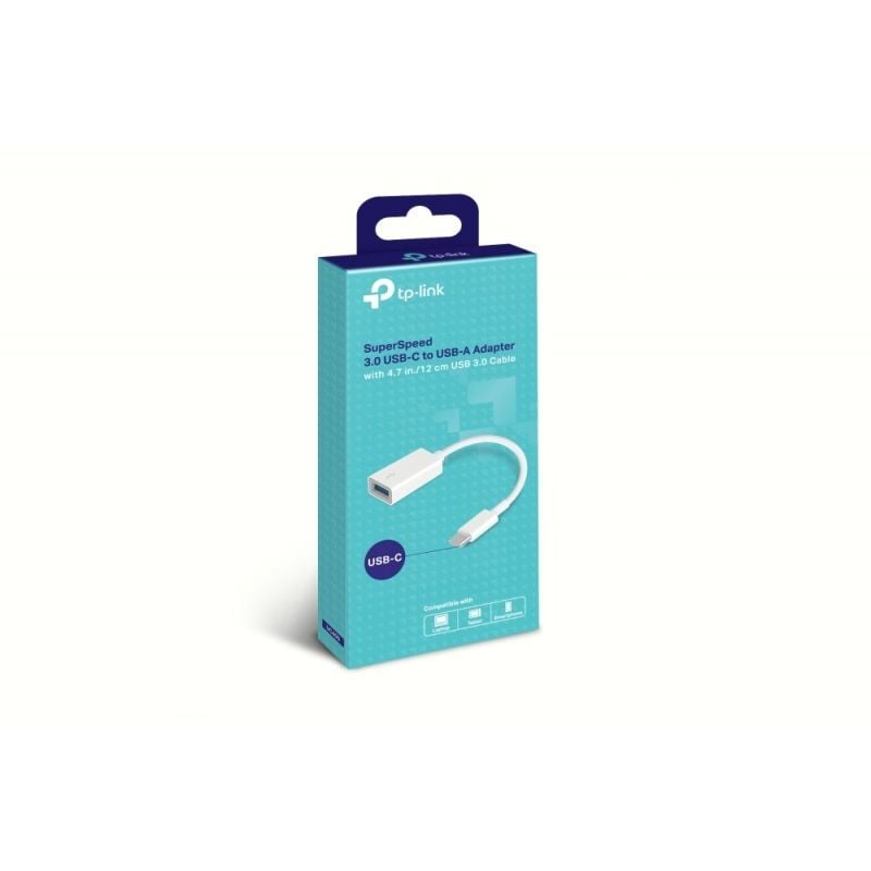 Cabo USB 2.0 Tp-link UC400 / USB Tipo C Macho - USB Fêmea / 10cm / Branco