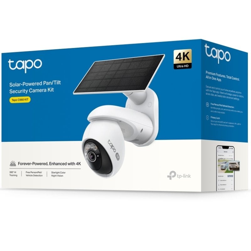 Kit de Câmaras de Videovigilância Tp-link Tapo C660 / Visão Nocturna / Controlo por APP / Inclui Pa…