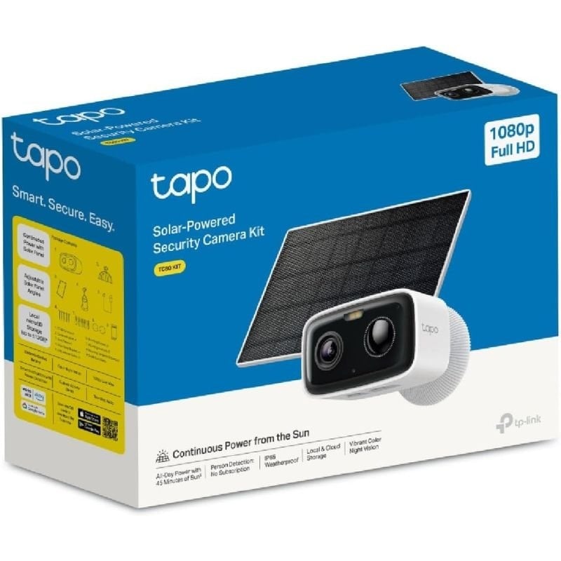 Câmaras de Videovigilância Tp-link Tapo TC80 KIT / Visão Noturna / Controlo Através da Aplicação /…