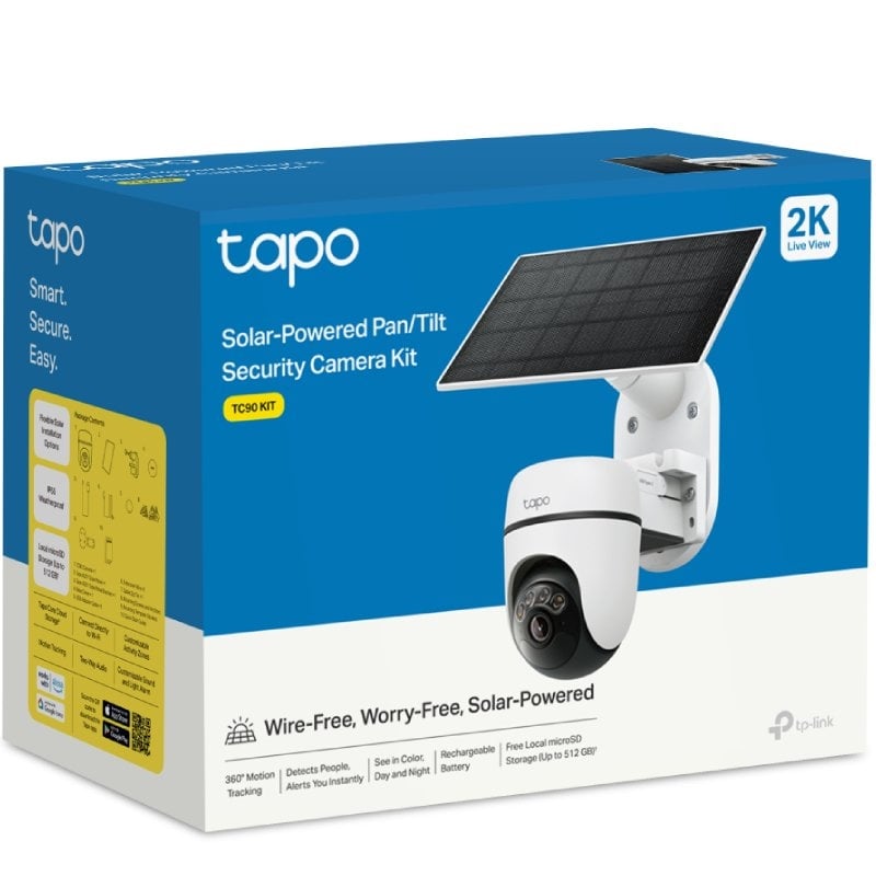 Tp-link TC90 KIT Câmara de Vigilância por Vídeo / Visão Nocturna / Controlo a Partir da APP / Inclu…