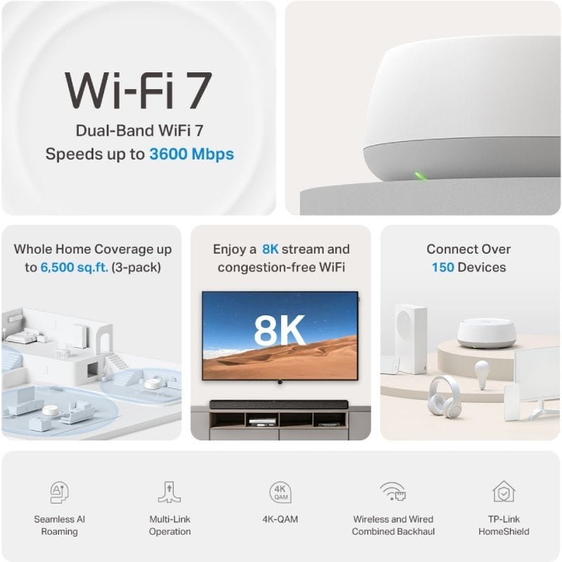 Sistema Mesh Tp-link Deco BE22 3600 Mbps / 2,4 Ghz 5 Ghz / Conjunto de 2