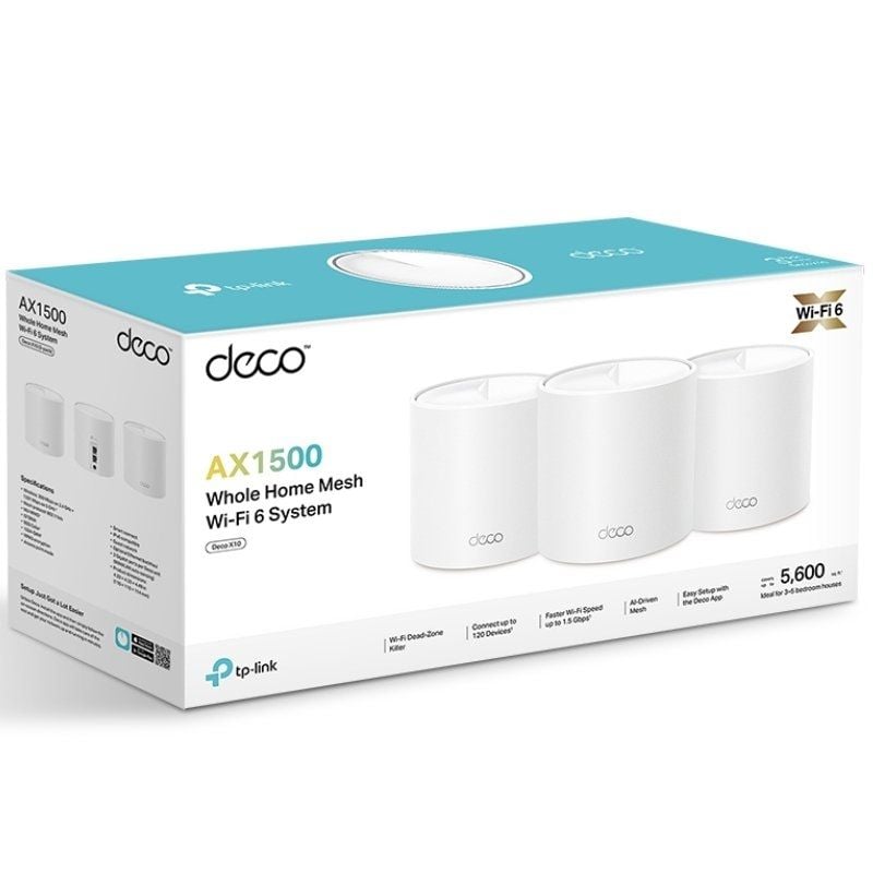 Tp-link Deco X10 1500mbps / 2.4ghz 5ghz Mesh System / Pack de 3