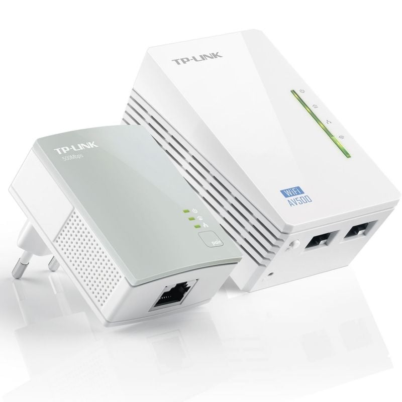 Adaptador Powerline Tp-link Wpa4220kit 500mbps / 300m de Alcance / Conjunto de 2