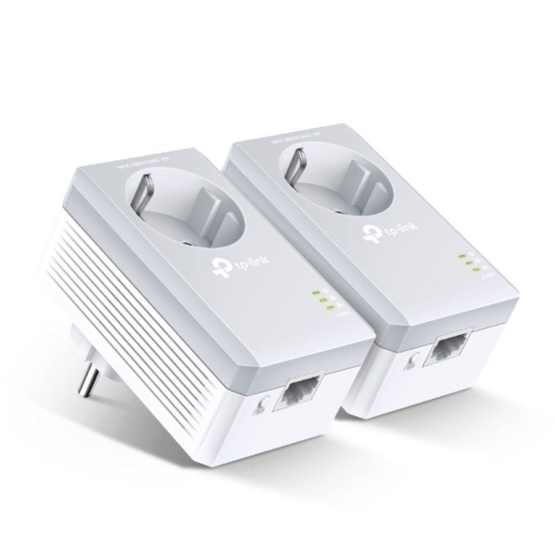 KIT Adaptador Powerline Tp-link Tl-pa4010p 600mbps / Alcance 300m / Embalagem de 2