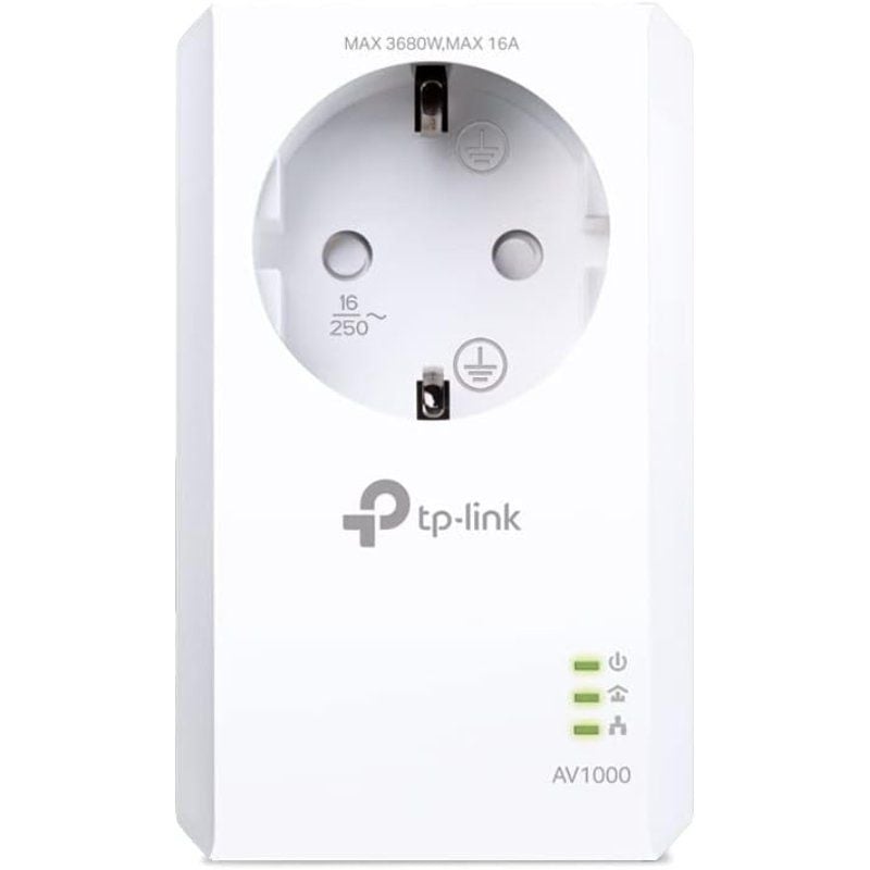 Adaptador Powerline Tp-link Tl-pa7017p 1000mbps / 300m de Alcance
