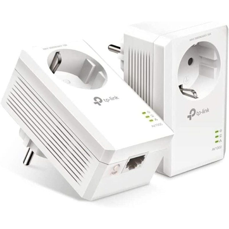 Tp-link Tl-pa7017p KIT Adaptador Powerline AV1000 1000mbps / 300m de Alcance / Conjunto de 2