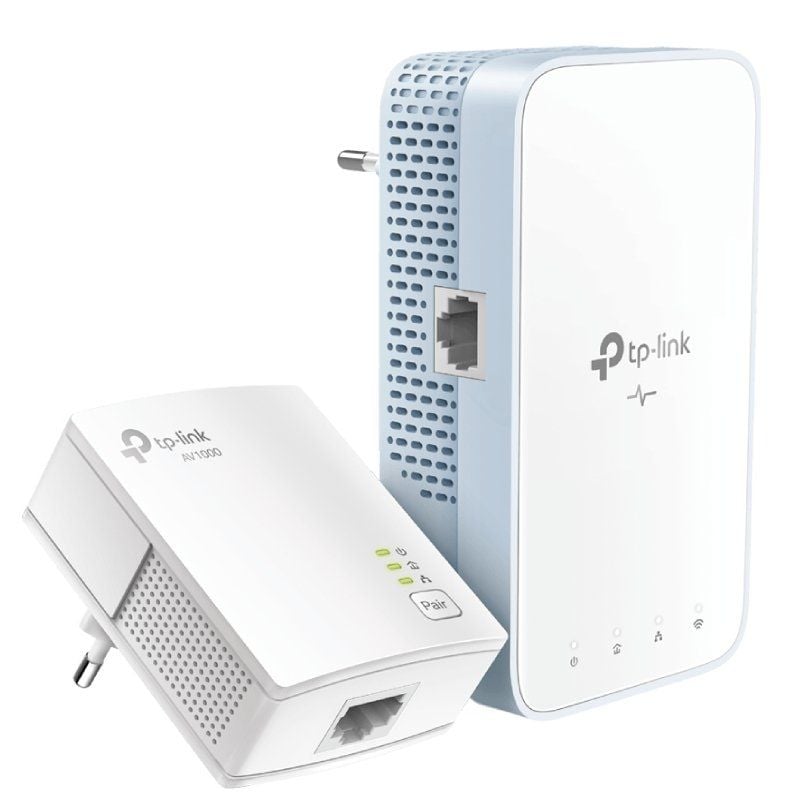 Kit de Adaptadores Powerline Tp-link Tl-wpa7517 1000mbps / 300m de Alcance / Conjunto de 2