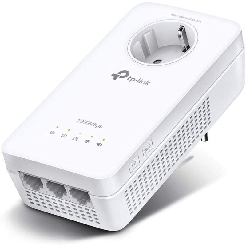 Adaptador Powerline Tp-link Tl-wpa8631p 1300mbps / 300m de Alcance