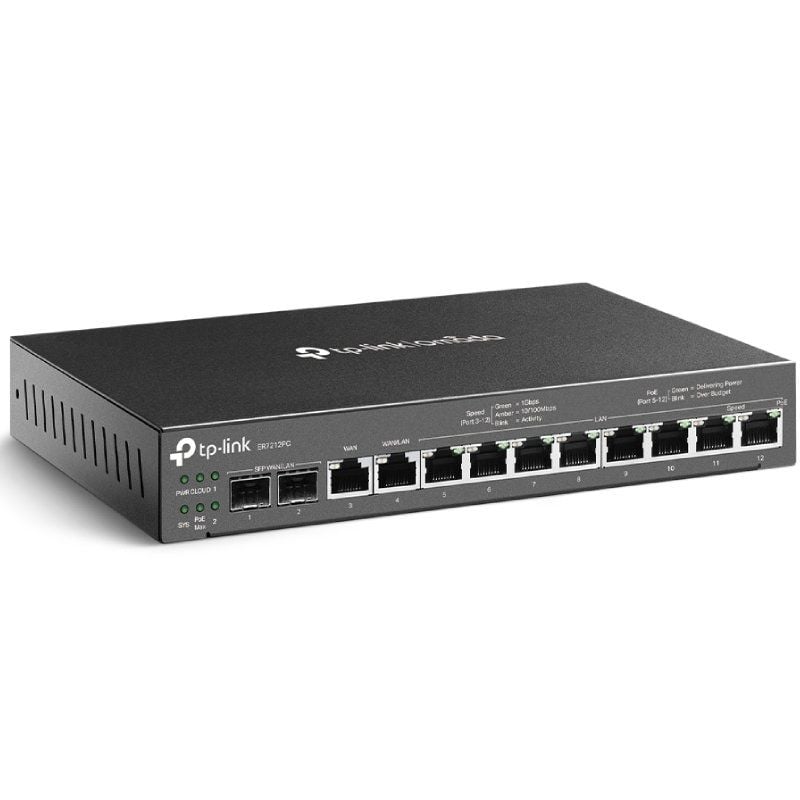Tp-link Omada ER7212PC / Router VPN Multi-wan de 12 Portas