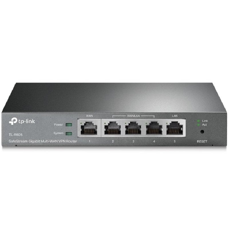 Router VPN Safestream Gigabit Tp-link Omada Tl-r605 / 5 Portas Multi-wan